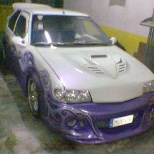 R19 blanco y morado