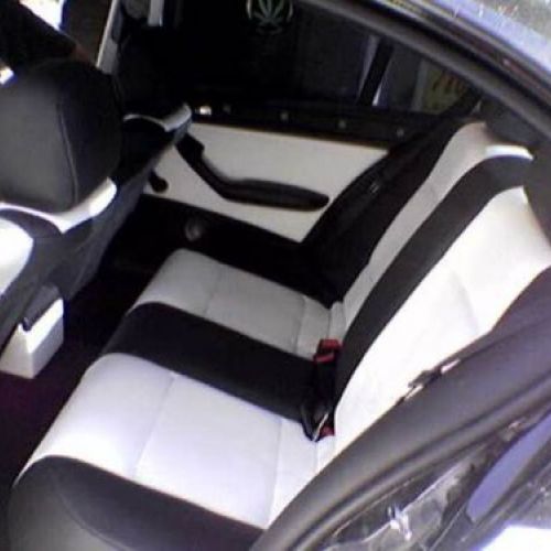 BMW negro y blanco tunning